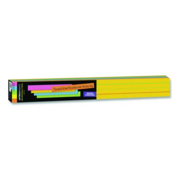 Five-Color Ruled Sentence Strips, 24" x 3", Assorted Colors, 100/Pack