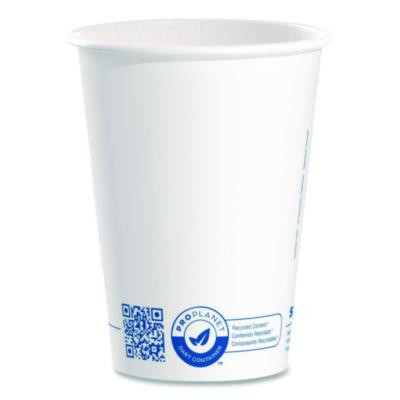 Recycled Content Pcf Paper Hot Cups, Proplanet Seal, 12 Oz, White, 50/Pack