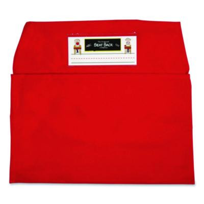 Elastic-Back Seat Sack For Chairs 12" To 17" Wide, 11 x 15.5 x 14, Fabric, Red