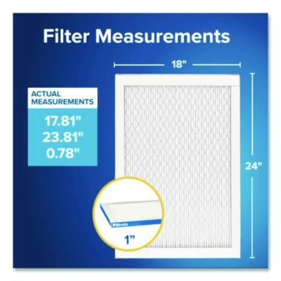 Premium Allergen, Bacteria And Virus Air Filter, Merv 13, Mpr 1900, 18 x 24, 4/Carton
