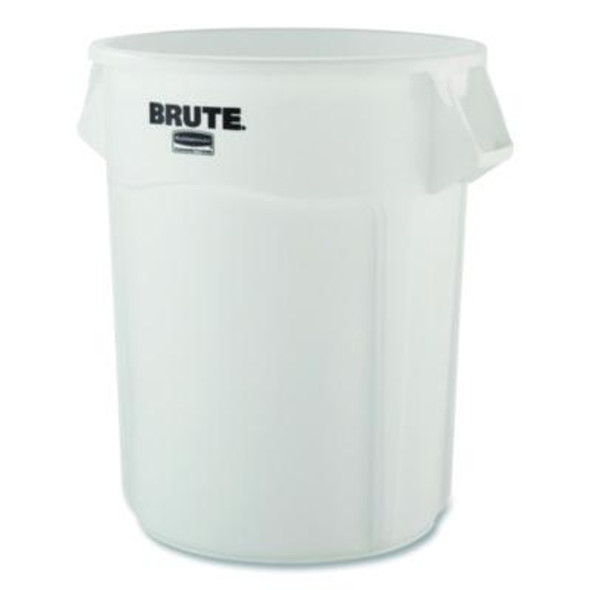 Brute Container, 44 Gal, Plastic, White
