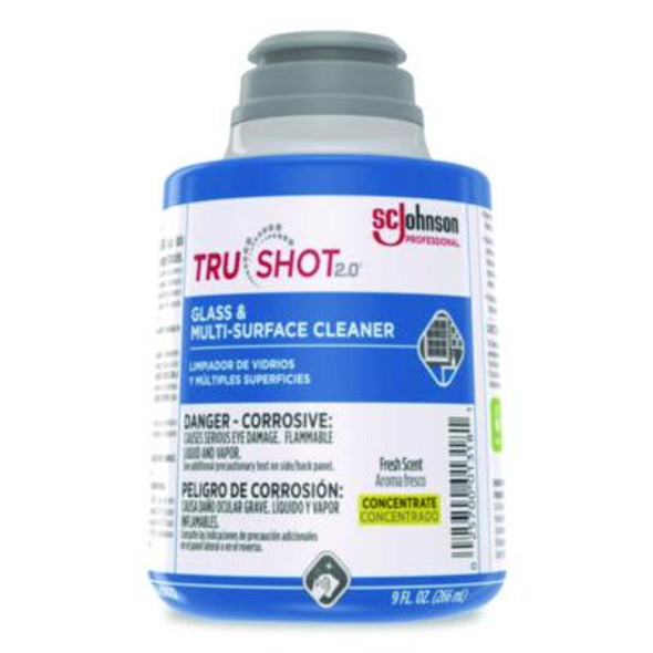 Trushot 2.0 Glass And Multisurface Cleaner, Fresh Scent, 9 Oz Cartridge, 4/Carton
