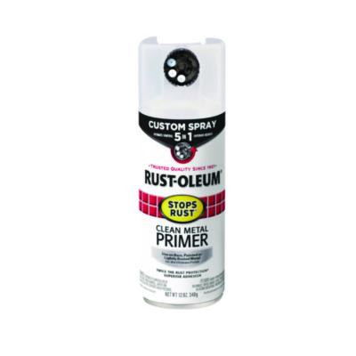 Stops Rust 5-In-1 Spray Paint, Clean Metal, 12 Oz Aerosol Can, 6/Carton