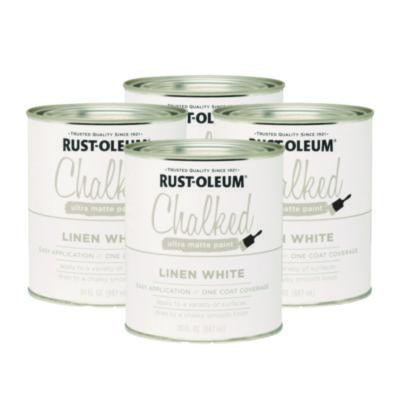 Ultra Matte Chalked Paint, Matte White, Quart Can, 2/Carton