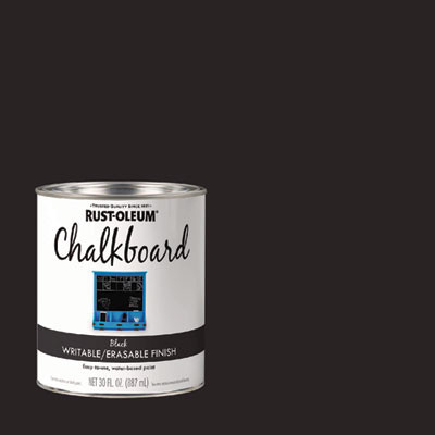 Chalkboard Paint, Matte Black, Quart Can