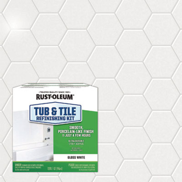 Specialty Tub And Tile Refinishing Kit, Gloss White, Quart