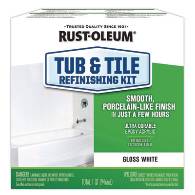 Specialty Tub And Tile Refinishing Kit, Gloss White, Quart