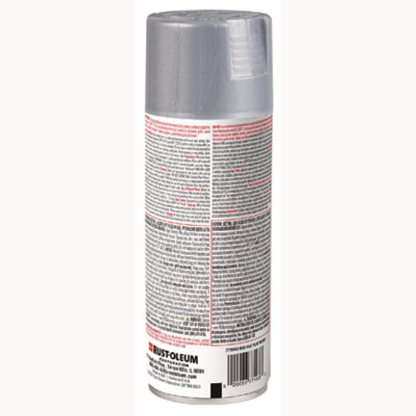 High Heat Enamel Spray Paint, Flat Silver, 12 Oz Aerosol Can, 6/Carton