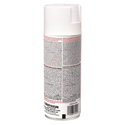 High Heat Enamel Spray Paint, Flat White, 12 Oz Aerosol Can, 6/Carton