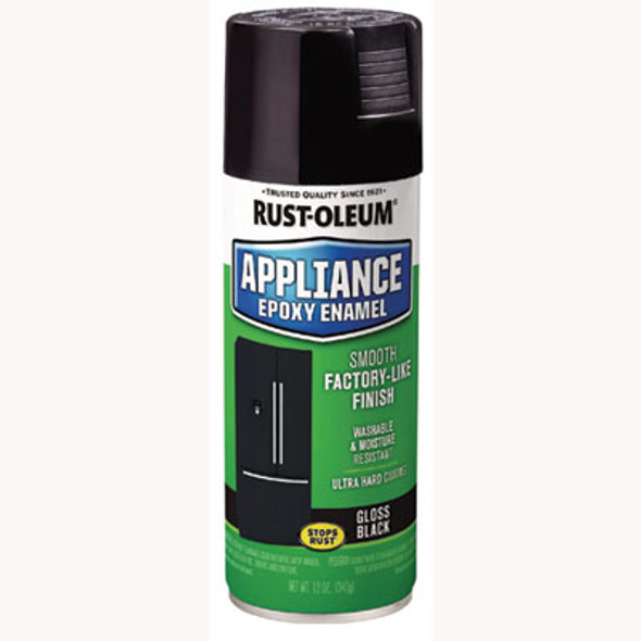 Specialty Appliance Epoxy Spray Paint, Gloss Black, 12 Oz Aerosol Can
