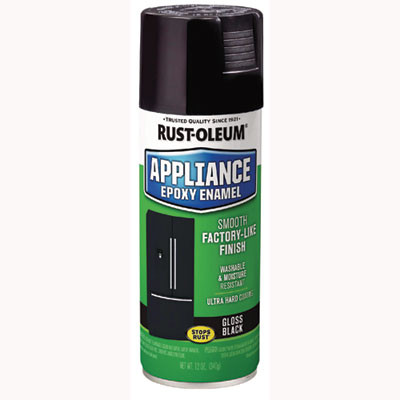 Specialty Appliance Epoxy Spray Paint, Gloss Black, 12 Oz Aerosol Can, 6/Carton