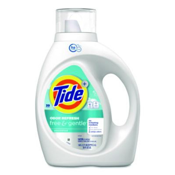 Free And Gentle Odor Refresh Liquid Laundry Detergent, 39 Loads, 55 Oz Bottle, 4/Carton