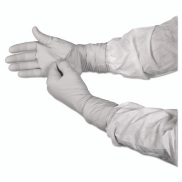 G3 Sterile Sterling Nitrile Gloves, Packaged Sterile, Esd Safe, Size 8.5, 4 Mil Thick, 12" Long, Gray, 100/Bag, 10 Bags/Ct