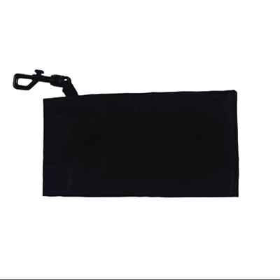 Safety Glasses Carrying Pouch With Belt Clip, 4.25 x 0.25 x 4.25, Black, 12/Carton
