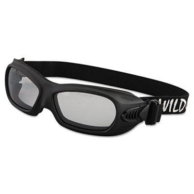 V80 Wildcat Safety Goggles, Clear Anti-Fog Lens, Black Frame