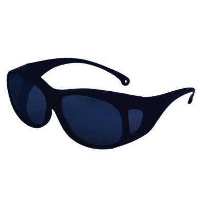 V50 Otg Safety Eyewear, Black Full Frame Otg, Mirrored Smoke Dual Lens