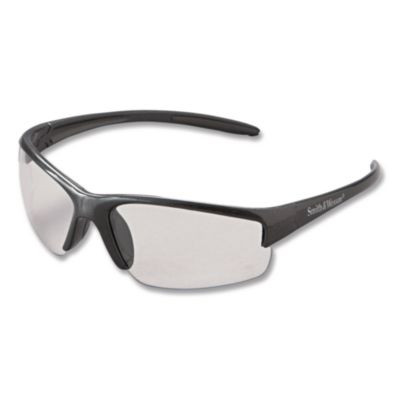 Equalizer Safety Glasses, Gunmetal Half Frame, Clear Dual Lens