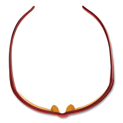 Equalizer Safety Glasses, Red Half Frame, Amber/Yellow Dual Lens, 12/Box