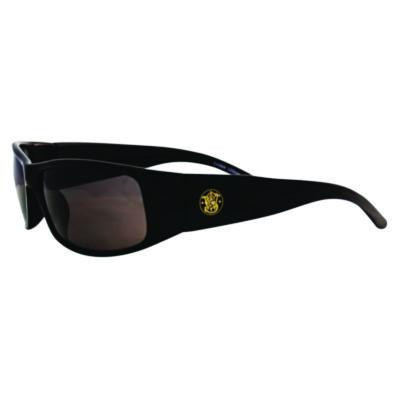 Elite Safety Eyewear, Black Full Frame, Smoke Dual Lens