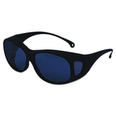 V50 Otg Safety Eyewear, Black Full Frame Otg, Blue Shade 5 Vlt Dual Lens