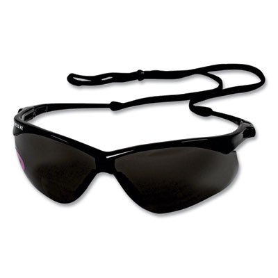 Nemesis Readers Safety Glasses, 2.5+ Diopter, Black Half Frame, Smoke Dual Lens, 6/Box