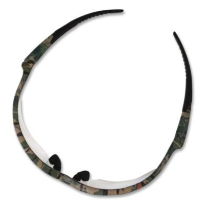 Nemesis Safety Glasses, Camo Half Frame, Clear Dual Lens