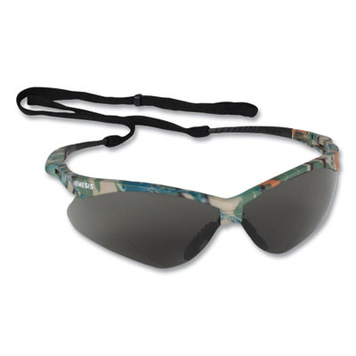 Nemesis Safety Glasses, Camo Half Frame, Smoke Dual Lens, 12/Box