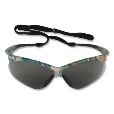 Nemesis Safety Glasses, Camo Half Frame, Smoke Dual Lens, 12/Box