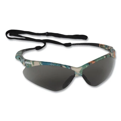 Nemesis Safety Glasses, Camo Half Frame, Smoke Dual Lens, 12/Box