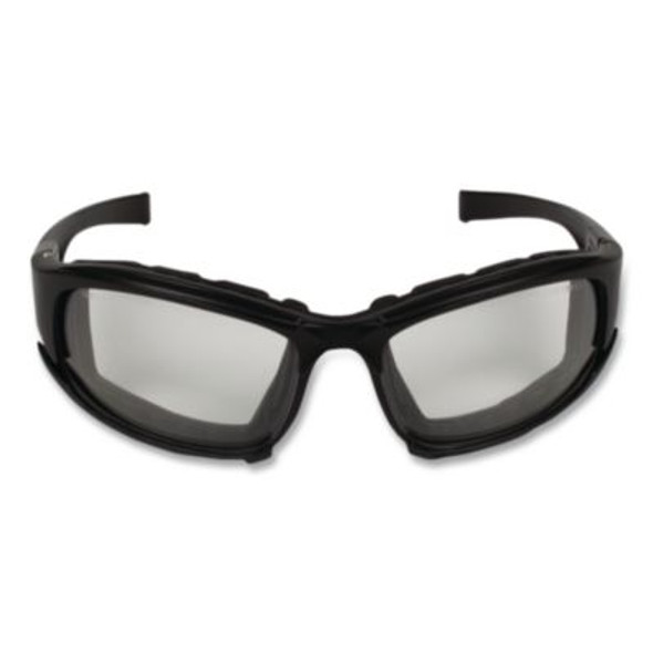 V50 Calico Safety Eyewear With Head Strap, Kleenvision Anti-Fog Coating, Black Nylon Frame, Clear Polycarbonate Lens