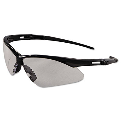 Nemesis Safety Glasses, Black Half Frame, Clear Dual Anti-Fog Lens