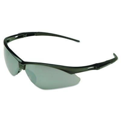 Nemesis Safety Glasses, Black Half Frame, Smoke Shade 3 Vlt Dual Lens