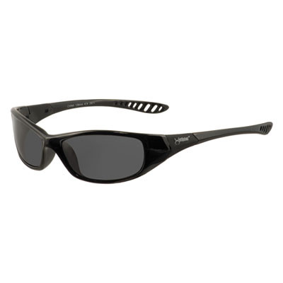 Hellraiser Safety Glasses, Black Full Frame, Smoke Dual Lens