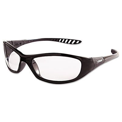 Hellraiser Safety Glasses, Black Full Frame, Clear Dual Anti-Fog Lens