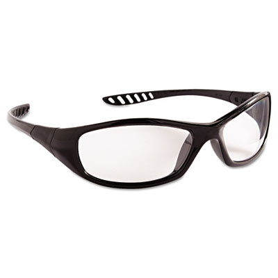 Hellraiser Safety Glasses, Black Full Frame, Clear Dual Anti-Fog Lens