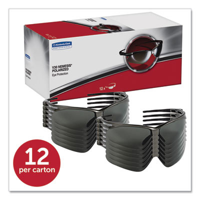 Nemesis Safety Glasses, Gunmetal Half Frame, Smoke Dual Lens, 12/Box