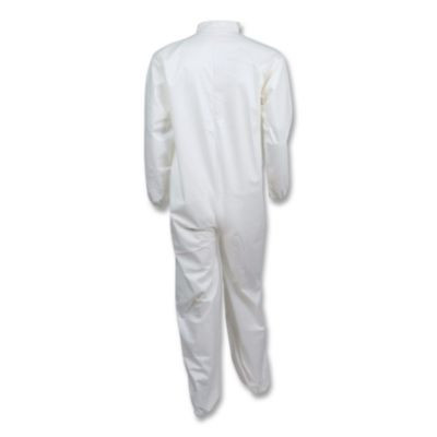A40 Coveralls, Open Wrists And Ankles, Medium, White, 25/Carton