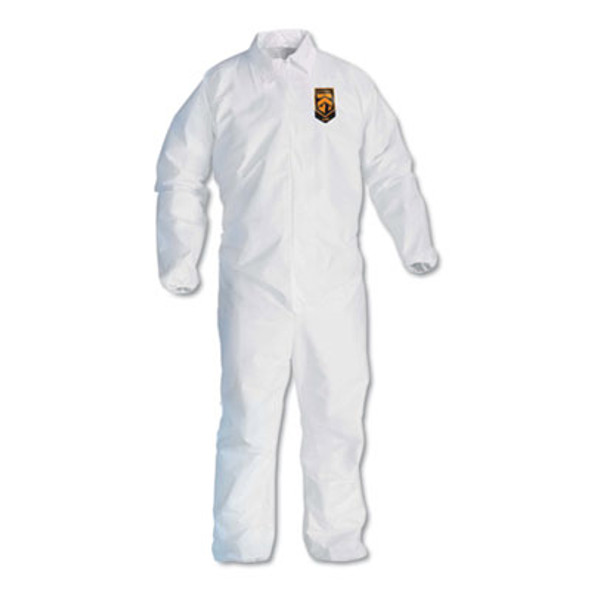 A40 Elastic-Cuff And Ankles Coveralls, White, 2X-Large, 25/Carton