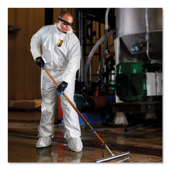 A40 Elastic-Cuff, Ankle, Hood And Boot Coveralls, 3X-Large, White, 25/Carton