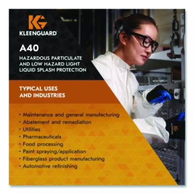 A40 Liquid And Particle Protection Boot Covers, One Size Fits Most, White, 400/Carton