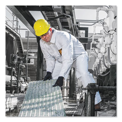 A30 Elastic-Back And Cuff Coveralls, X-Large, White, 25/Carton