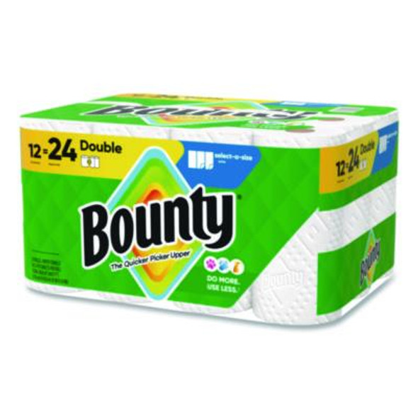 Select-a-Size Kitchen Roll Paper Towels, 2-Ply, 5.9 x 11, White, 82 Sheets/Double Roll, 12 Rolls/Carton