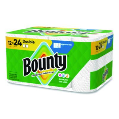 Select-a-Size Kitchen Roll Paper Towels, 2-Ply, 5.9 x 11, White, 82 Sheets/Double Roll, 12 Rolls/Carton