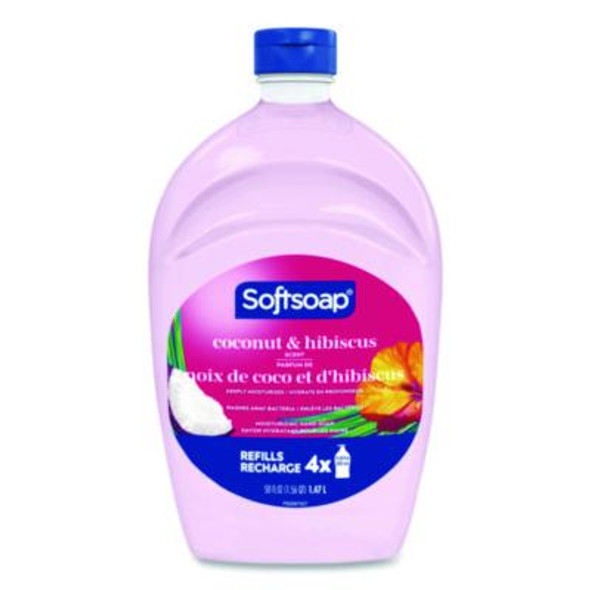 Liquid Hand Soap Refills, Coconut And Hibiscus Scent, 50 Oz, 6/Carton