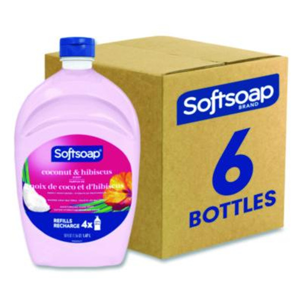 Liquid Hand Soap Refills, Coconut And Hibiscus Scent, 50 Oz, 6/Carton