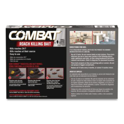 Roach Bait Insecticide, For Small And Large Roaches, 0.42 Oz, 12 Bait Stations