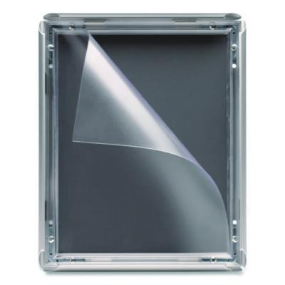 Poster Holder, Aluminum, 8.5 x 11, Silver