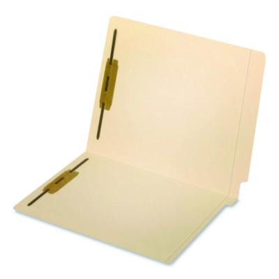 Manila End Tab Expanding Fastener Folders, Straight Tab, Expands 0.75", 2 Fasteners, Letter Size, Manila, 50/Box