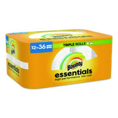 Essentials Select-A-Size Kitchen Roll Paper Towels, 2-Ply, 5.9 x 11, White, 162 Sheets/Triple Roll, 12 Rolls/Carton