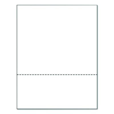 Perforated Paper, 92 Bright, Perforated 3.66" From Bottom, 8.5 x 11, White, 500 Sheets/Ream, 5 Reams/Carton